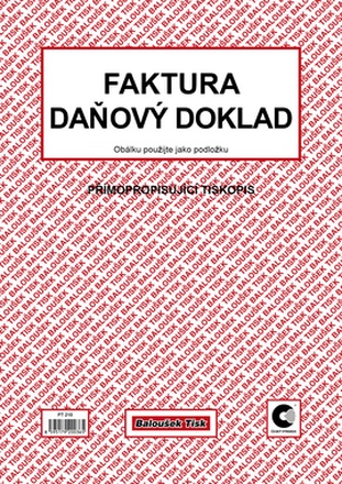 Papírenské zboží - Faktura - daňový doklad A4 samopropis PT210