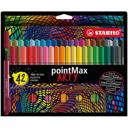 Papírenské zboží - Liner STABILO pointMax - ARTY - 42 ks sada