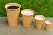 Papírenské zboží - Pappbecher kraft durchmesser 90mm 510ml `XL: 0,4L/16oz` [50 St.]