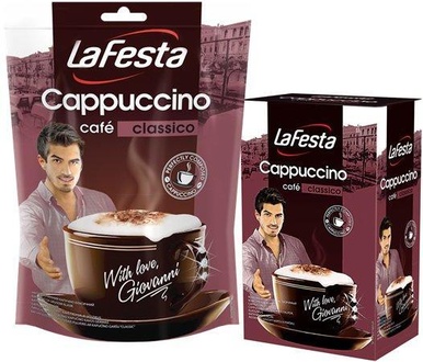 Papírenské zboží - Cappuccino, instatní, 100g, klasik, LA FESTA