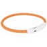 Papírenské zboží - Leuchtender USB-Halsring, orange XS-S: 35 cm/ 7 mm