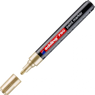 Papírenské zboží - Lakový popisovač "790", zlatá, 2-3mm, EDDING