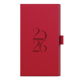 Papírenské zboží - Týdenní diář - Jakub - Deny - kapesní - červená