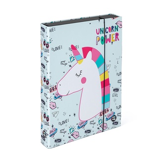 Papírenské zboží - Box na sešity A4 Jumbo Unicorn iconic