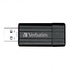 Papírenské zboží - Verbatim USB flash disk, USB 2.0, 32GB, PinStripe, Store N Go, schwarz, 49064, USB A, mit herausziehbarem Konnektro