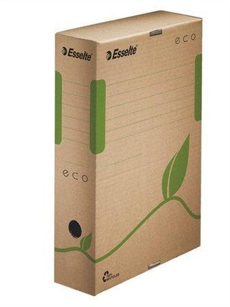 Papírenské zboží - Archivační krabice Esselte Eco 80 mm, Přírodní hnědá