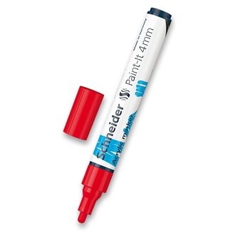 Papírenské zboží - Akrylový popisovač Schneider Paint-It 320 červená
