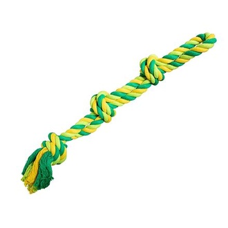 Papírenské zboží - Dvojité lano HipHop bavlněné 3 knoty 60 cm / 450 g limetková, zelená 