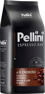 Papírenské zboží - Káva zrnková, pražená, vakuově balené, 1000 g, PELLINI "Cremoso"