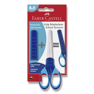 Papírenské zboží - Školní nůžky Faber-Castell modré