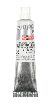 Papírenské zboží - Temperové barvy 16ml - 162664 stříbrná