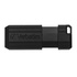 Papírenské zboží - Verbatim USB flash disk, USB 2.0, 8GB, PinStripe, Store N Go, schwarz, 49062, USB A, mit herausziehbarem Konnektro