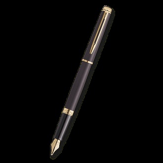 Papírenské zboží - Waterman Hémisphére The Understated Edit Lava Black GT plnicí pero, hrot F