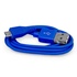Papírenské zboží - USB-Kabel (2.0), USB A M- USB micro M, 1m, blau