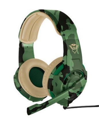 Papírenské zboží - Herní sluchátka "GXT310C Radius Jungle", s mikrofonem, drátová, 3,5 mm jack, TRUST