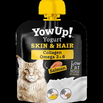 Papírenské zboží - YOWUP! jogurtová kapsička SKIN & HAIR pro kočky, 85 g 