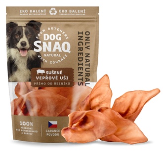 Papírenské zboží - DOG SNAQ vepřové ucho sušené 4 ks 
