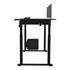 Papírenské zboží - Pracovní stůl, elektricky nastavitelná výška, černá deska, 160X75 cm, 74-116 cm, UPLIFT,