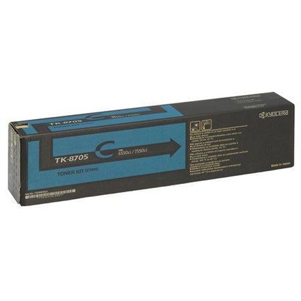 Papírenské zboží - TK8705C Toner, pro TaskAlfa 7551ci tiskárnu, KYOCERA Cyanová, 30 tis. stran
