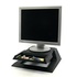Papírenské zboží - Bodenständer unter Monitor, mit der Schublade für Bürobedarf, schwarz, Plast, 23 kg Gewicht, Logo, LCD i CRT