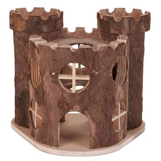 Papírenské zboží - Dřevěný hrad MATTI pro hlodavce 17x15x12cm TRIXIE 