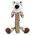 Papírenské zboží - Tiger mit geflochtenem Körper, robustes Spielzeug mit Sound, 32 cm