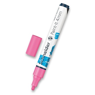 Papírenské zboží - Akrylový popisovač Schneider Paint-It 320 pastelová růžová
