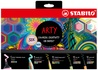 Papírenské zboží - Kreativset Pastell STABILO ARTY 50-teiliges Set – Textmarker, Buntstifte, Liner, Marker