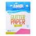 Papírenské zboží - Dekorpapier A4 10 Stück rosa Glitzer 250 g