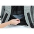 Papírenské zboží - Rucksack für Notebook 15,6&quot;, CHICAGO, grau aus Polyester, es ist nicht leicht auszurauben, Logo