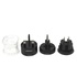 Papírenské zboží - 230V Reise-Adapter, CEE7 (Stecker)-Steckdose, 3stk in der verpackung, schwarz, Crown