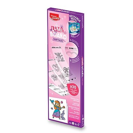 Papírenské zboží - Náhradní náplň do kreativní sady Lumi Board - Pohádka