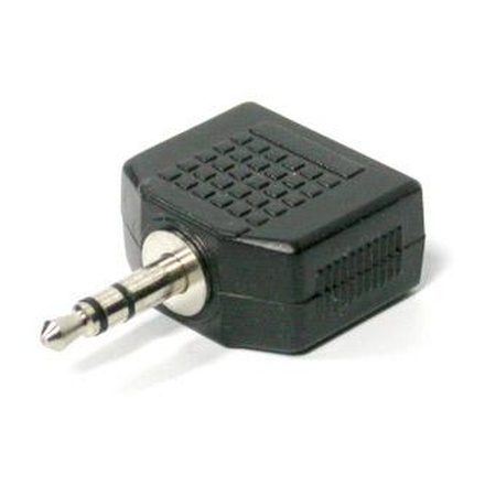 Papírenské zboží - Rozdvojka, Audio, Jack (3,5mm) 2x F-Jack (3,5mm) M, 0, stereo, černá