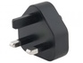 Papírenské zboží - Buchsenstecker Typ G (UK) für USB-C Ladegeräte, schwarz