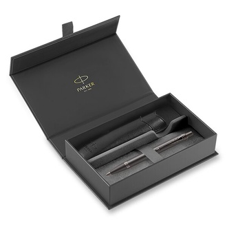 Papírenské zboží - Parker IM Titanium Monochrome sada kuličkové pero a pouzdro