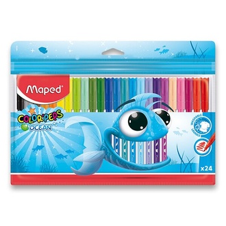 Papírenské zboží - Dětské fixy Maped Color´Peps Ocean, 24 barev