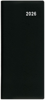 Papírenské zboží - Měsíční diář - Božka - PVC - černá