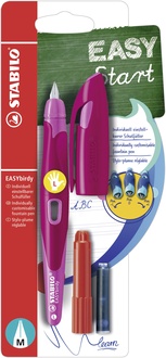 Papírenské zboží - Plnicí pero pro leváky se standardním hrotem M - STABILO EASYbirdy tmavě růžová/růžová