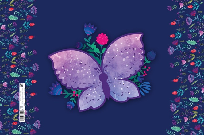 Papírenské zboží - Podložka na stůl 60x40cm Motýl