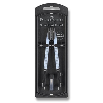 Papírenské zboží - Kružítko Faber-Castell Quick Set sky blue