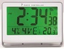 Papírenské zboží - Wanduhr Horlcdnew, Funksteuerung, LCD-Display, 22x20 cm, ALBA, silber