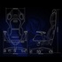 Papírenské zboží - Gaming Stuhl E-blue AUROZA, rot, unterbeleuchtet