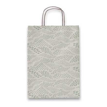 Papírenské zboží - Dárková taška SADOCH Allegra Carta Erba zelená 260 x 120 x 360 mm