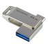 Papírenské zboží - Goodram USB flash disk, USB 3.0 (3.2 Gen 1), 64GB, ODA3, silbern, ODA3-0640S0R11, USB A / USB C, mit einer drehbaren Kappe