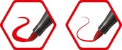 Papírenské zboží - Fasermarker mit flexibler Pinselspitze STABILO Pen 68 Pinsel schwarz [1 Stk]