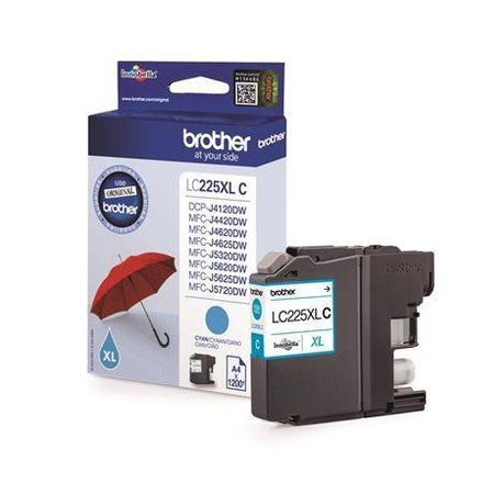 Papírenské zboží - LC225XLC Inkjet cart. pro MFC-J4420DW, MFC-J4620DW tiskárny, BROTHER cyan, 1200 stran