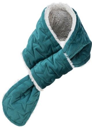 Papírenské zboží - Vánoční šál pro psy, M: 70 cm , samet/plyš, zelená