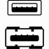 Papírenské zboží - Kabel USB (2.0), USB A M- USB A F, 1.8m, černý, Logo, blistr