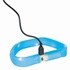 Papírenské zboží - USB-Leuchthalsband FLAT, blau L-XL: 70 cm/30 mm