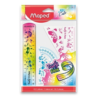 Papírenské zboží - Pravítko Maped Twist´n Mini Cute 3dílná sada